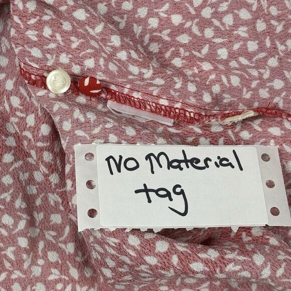 Madewell Kinston Side-Button Wrap Top Womens XS Kilt Red Park Picnic Floral Boho - Picture 8 of 14